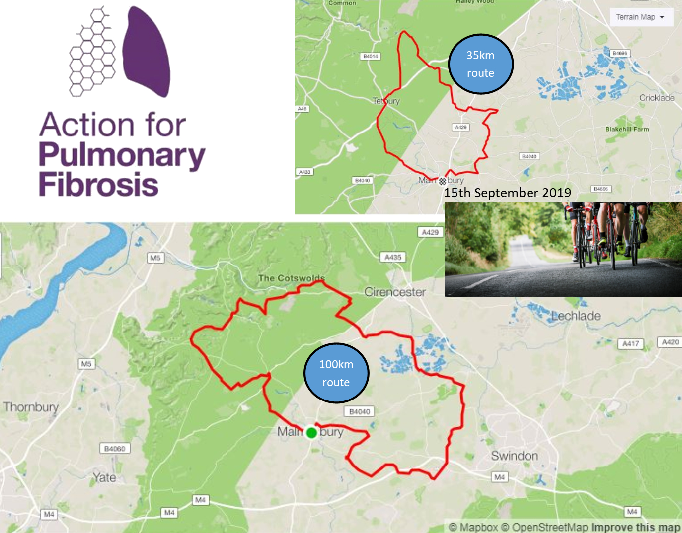 Cylce routes for the GVG charity sportive