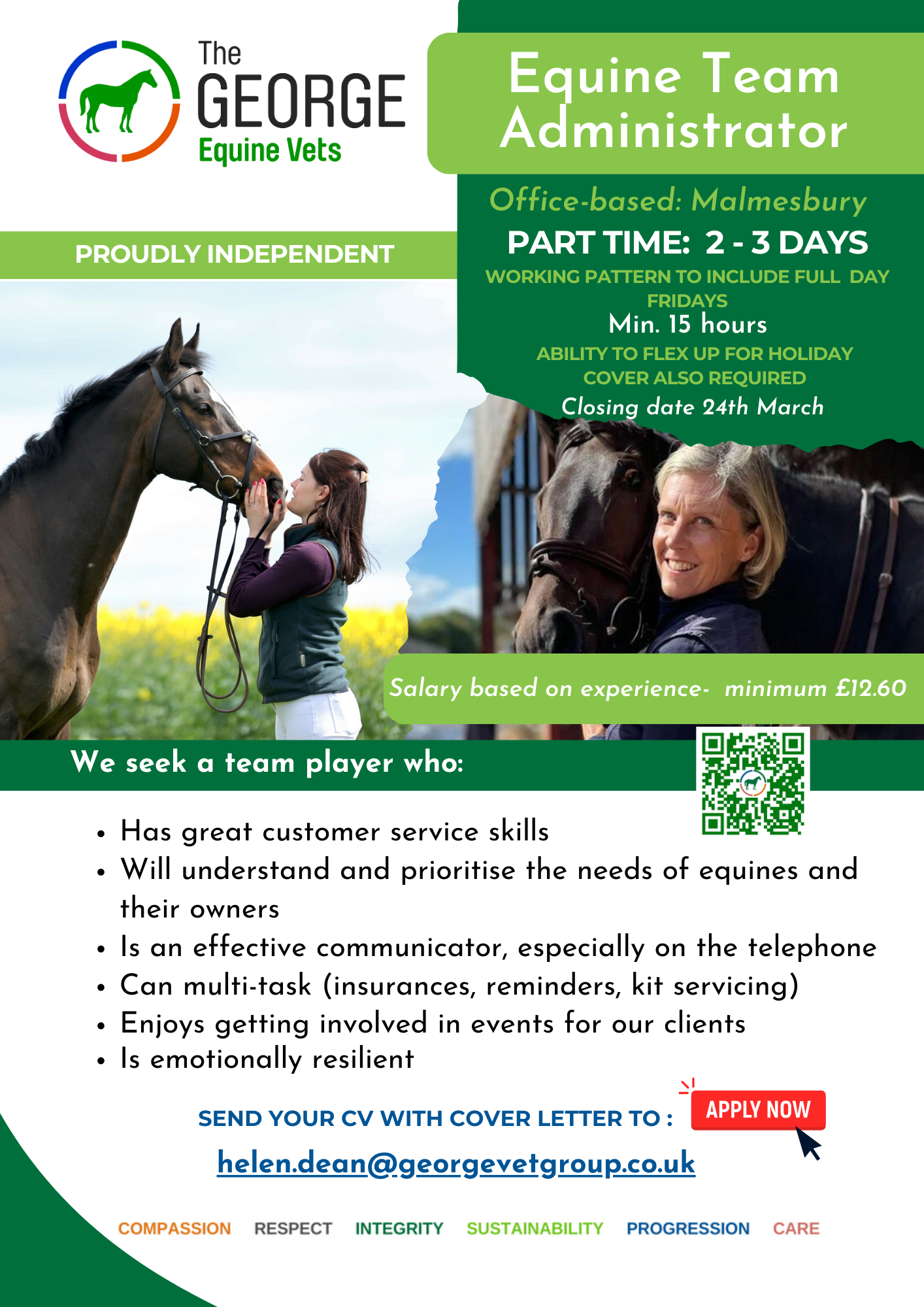 Advert for Veterinary Surgeon