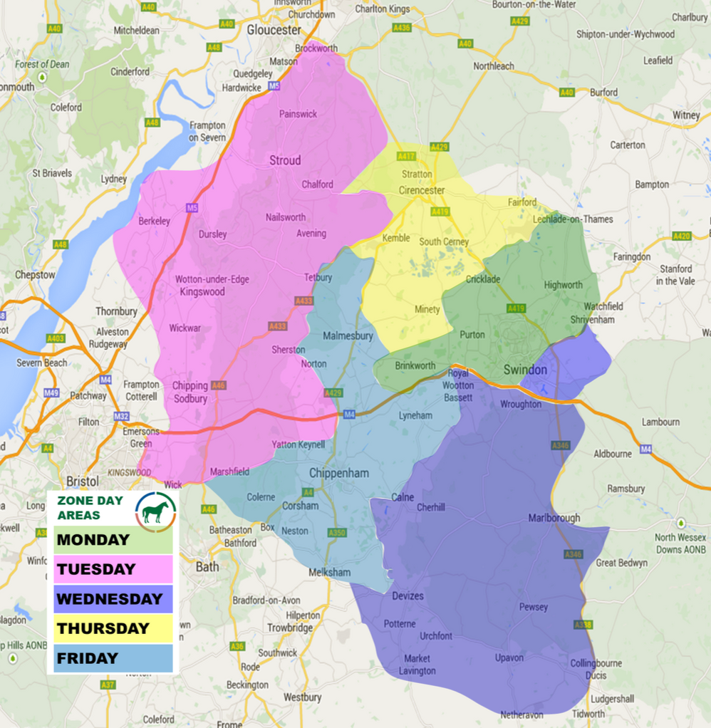 Map of George Equine Clinic veterinary cover