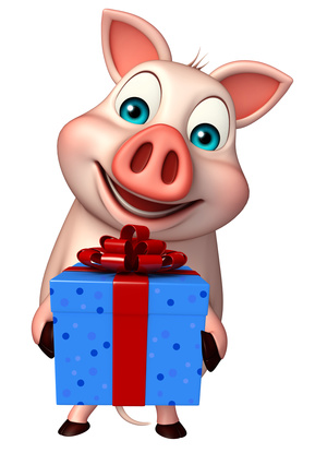 Piggy presents